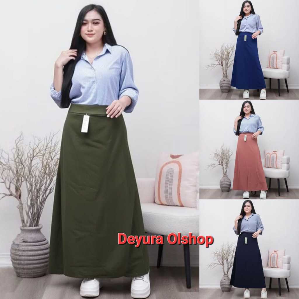 Rok panjang dewasa model A Rok kerja wanita