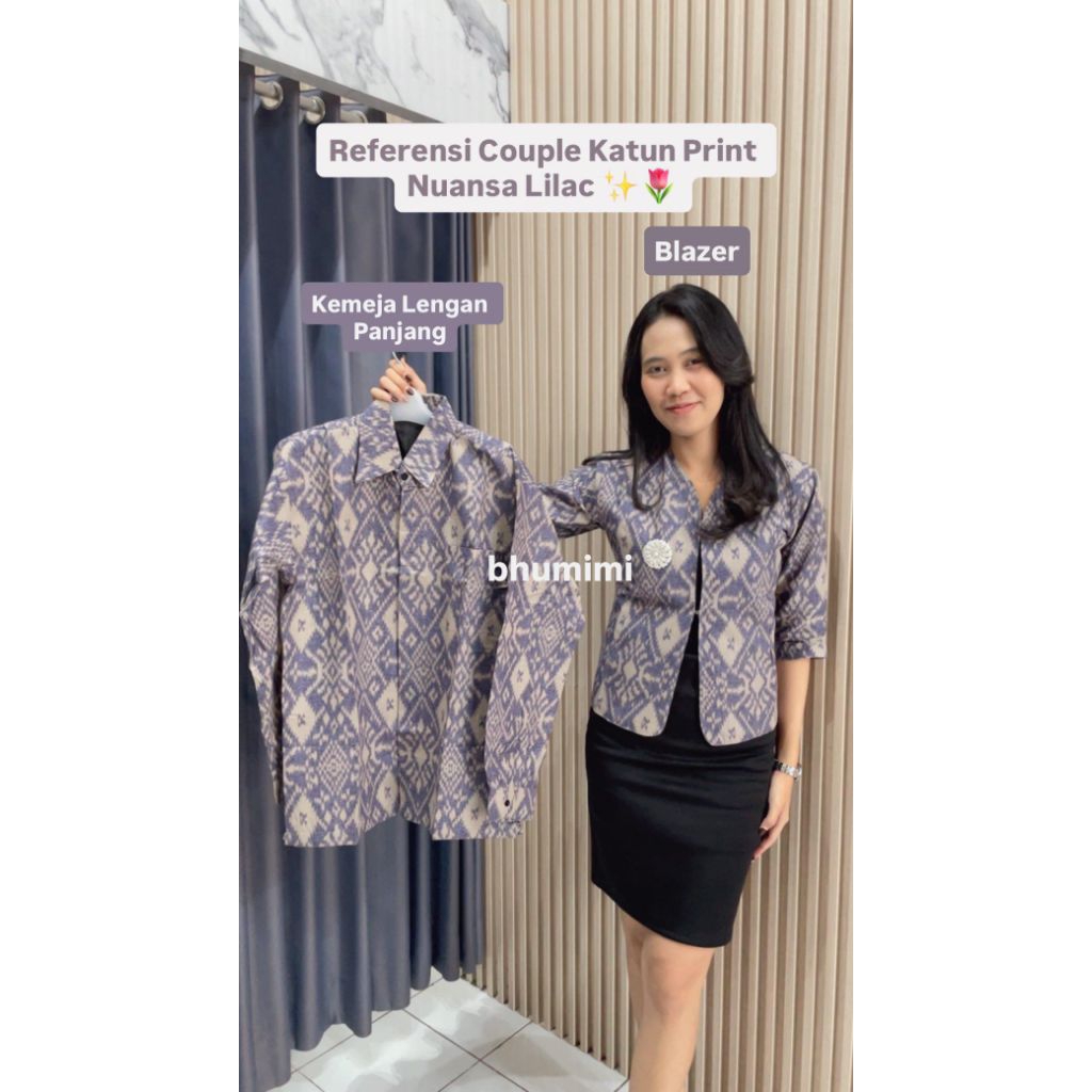 Couple Endek Katun Print/Couple Endek/Endek Bali