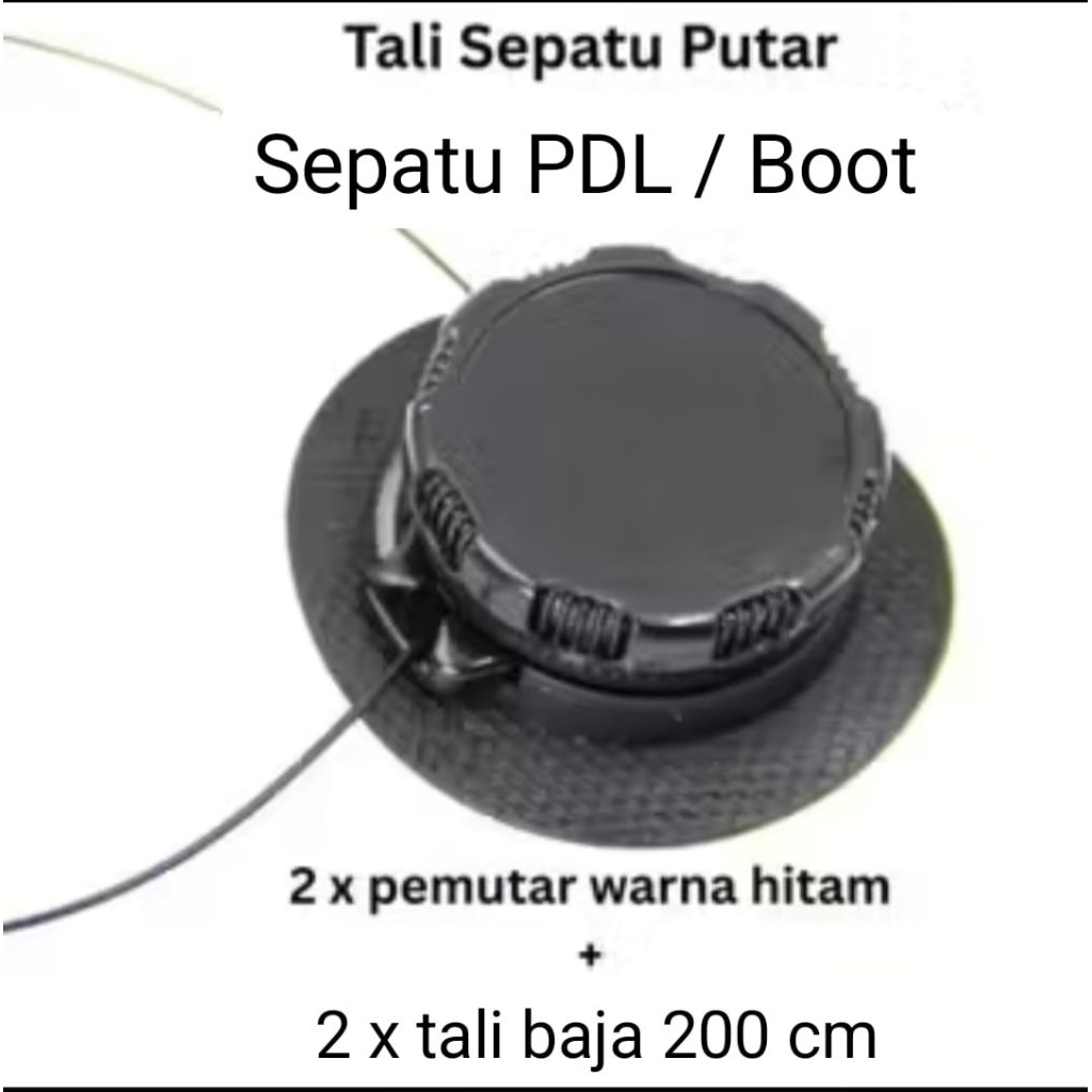 Tali Sepatu Putar untuk  PDH.pdl dan Casual Tali Putar Lacing Syistem Putaran
