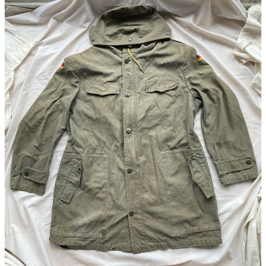 Coat Vintage Parka Moleskin ECWCS Olive Green Dengan Inner Bulu, Tentara Jerman Army (4)