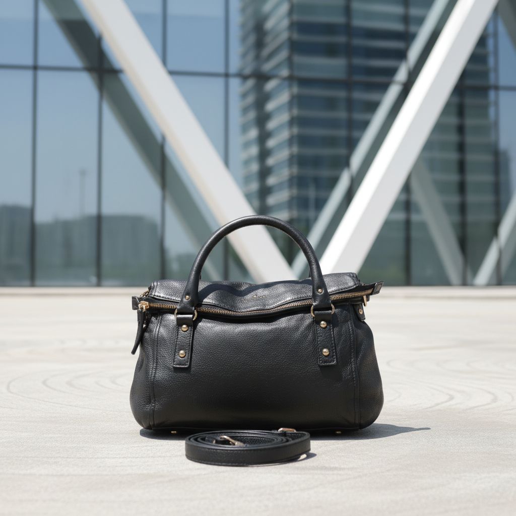 Tas Wanita Top Handle Sling Bag Ketong Spedong Kulit Asli Second Branded