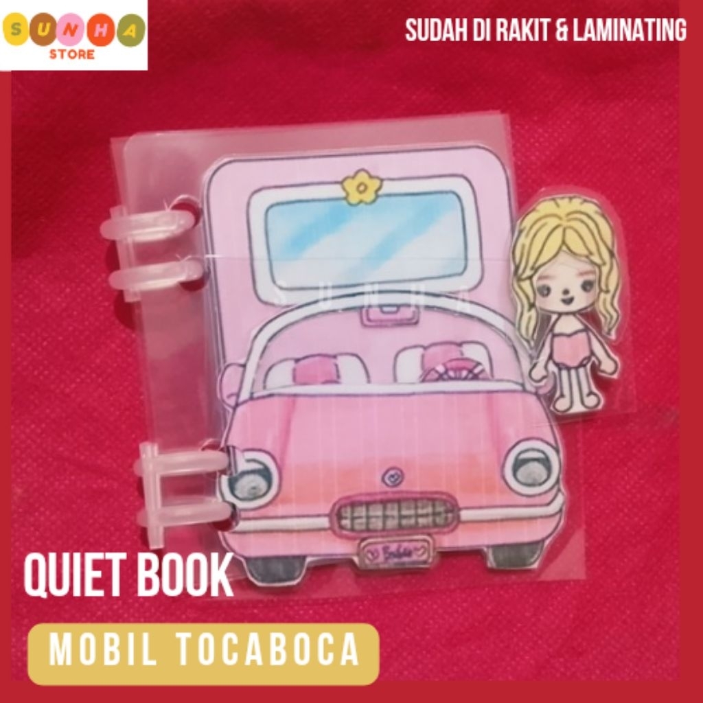 Quiet book mobil tocaboca / paper doll book tocaboca / paper doll house tocaboca