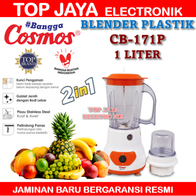 BLENDER COSMOS 1L CB 171P/COSMOC BLENDER PLASTIK 1L CB-171P