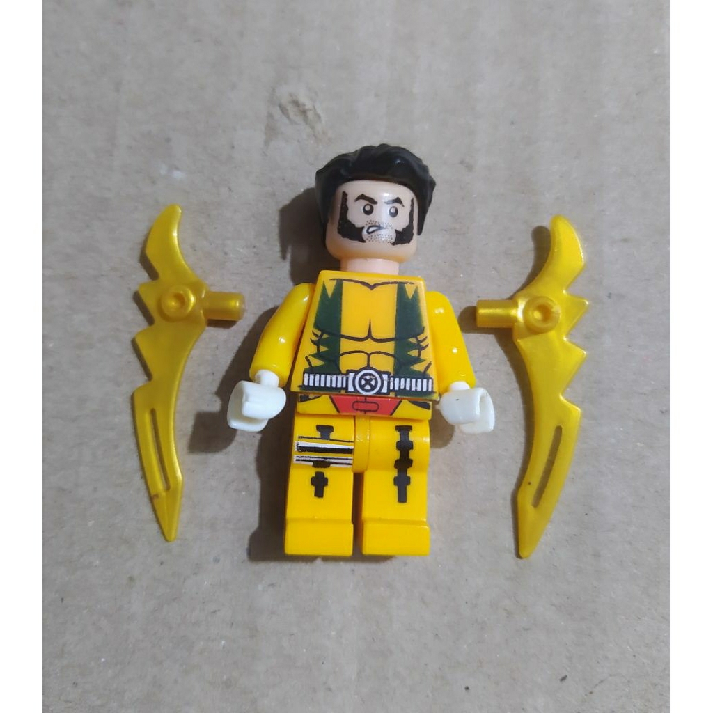 Mainan balok figure X Men Wolverine Mini Brick