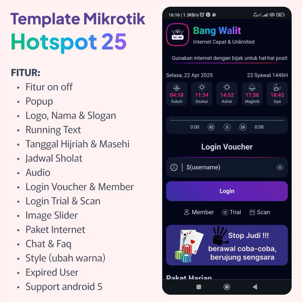 Template Login Page Hotspot Mikrotik 25