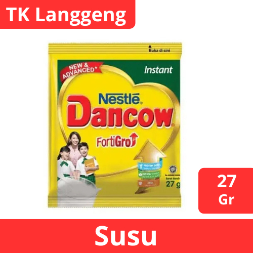 susu dancow sachet susu dancow putih susu dancow instant 27gr
