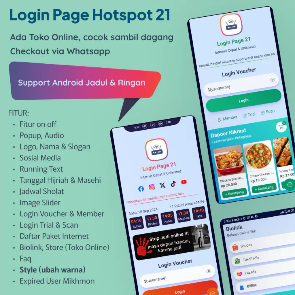 Template Login Page Hotspot Mikrotik 21