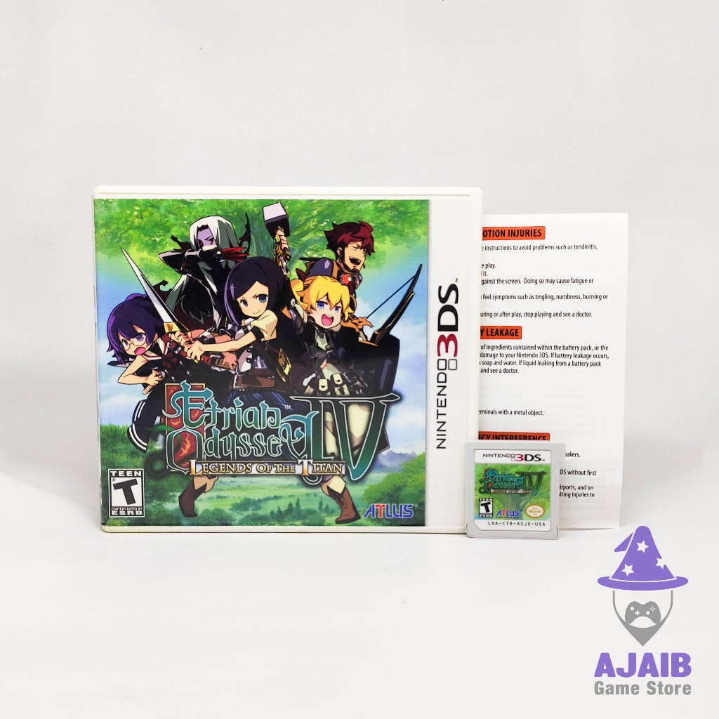 Etrian Odyssey IV Legends Of The Titan Nintendo 3DS 2DS Fullset