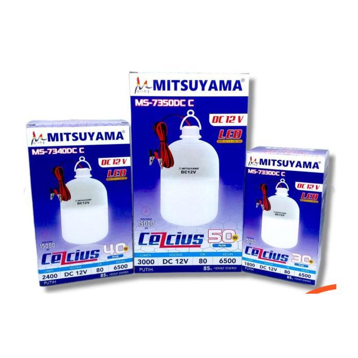 LAMPU AKI 12v 30 WATT MS-7330DC dan 40 WATT  MS-7340DC MITSUYAMA CELCIUS BOHLAM LED DC 30watt