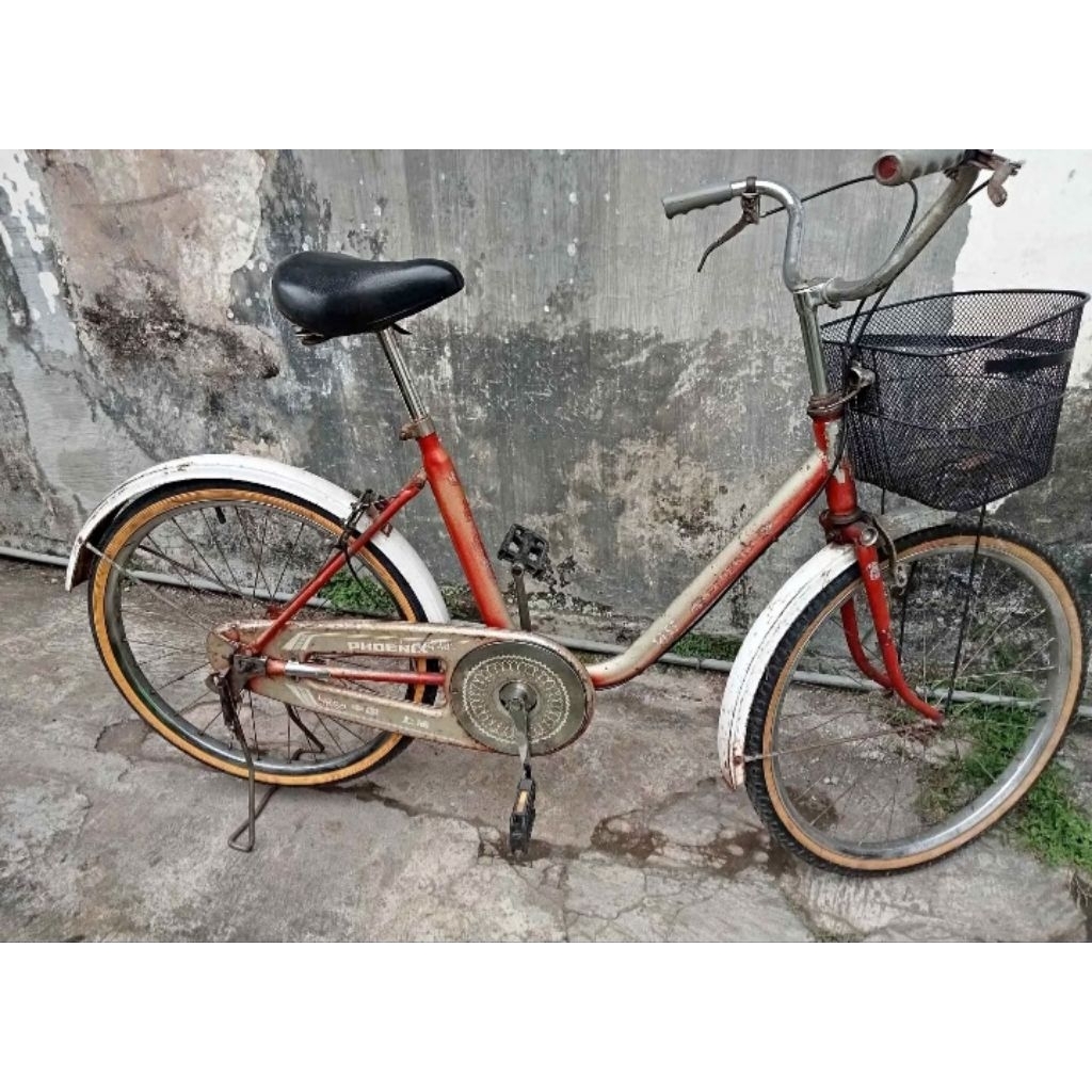 sepeda phoenix ontel kayuh jadul gowes onthel sepeda keranjang bekas antik second langka model unik 