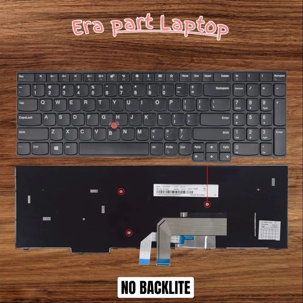 Keyboard Lenovo ThinkPad E570 E570C E575 No Backlite