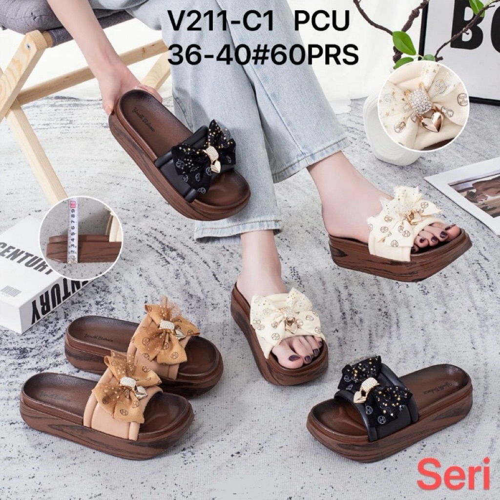 BALANCE sandal wesdges pita sandal selop wedges wanita bahan karet sandal fashion sandal balance 150