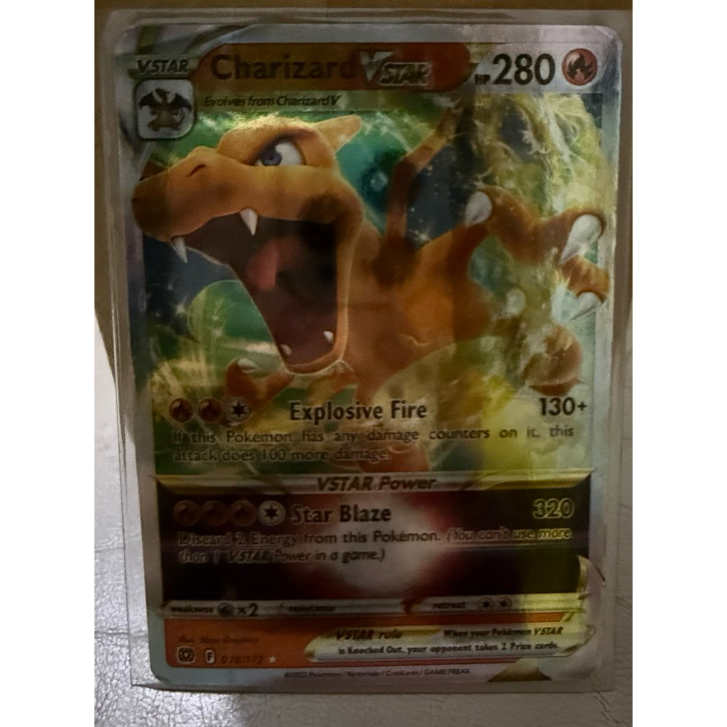 2022 Charizard vstar 018/172