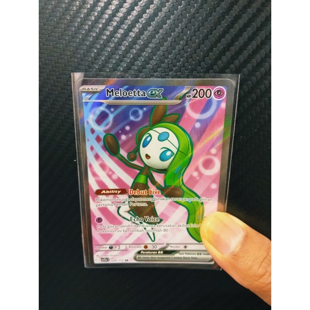 kartu pokemon hitam dan putih secret rare meloetta