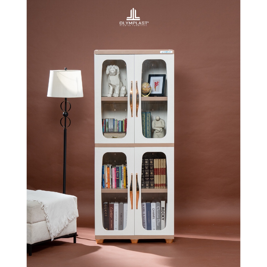 Rak Buku Plastik / Lemari Buku / Lemari Hias Olymplast BCO