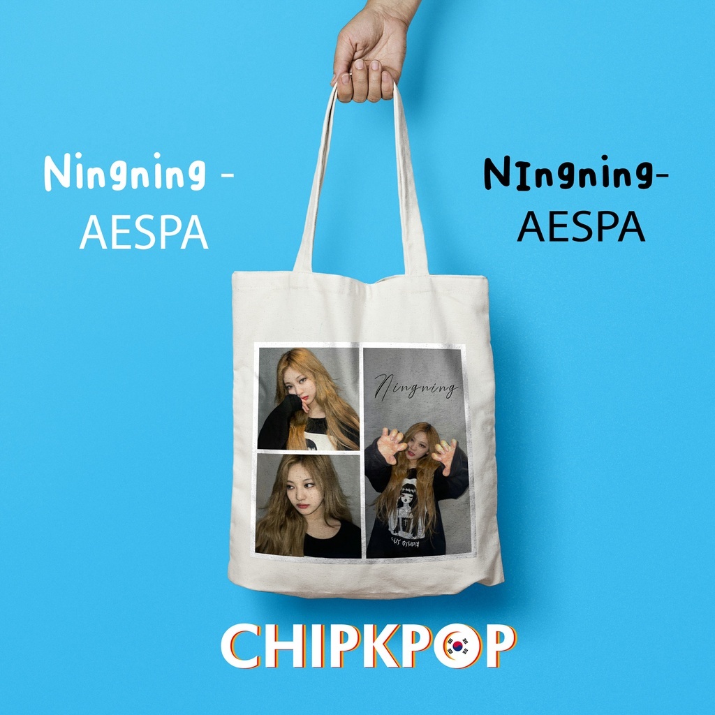 [NINGNING AESPA PAKET SET] I TOTEBAG NINGNING AESPA MURAH I TOTEBAG AESPA I TAS AESPA MURAH I ALBUM 
