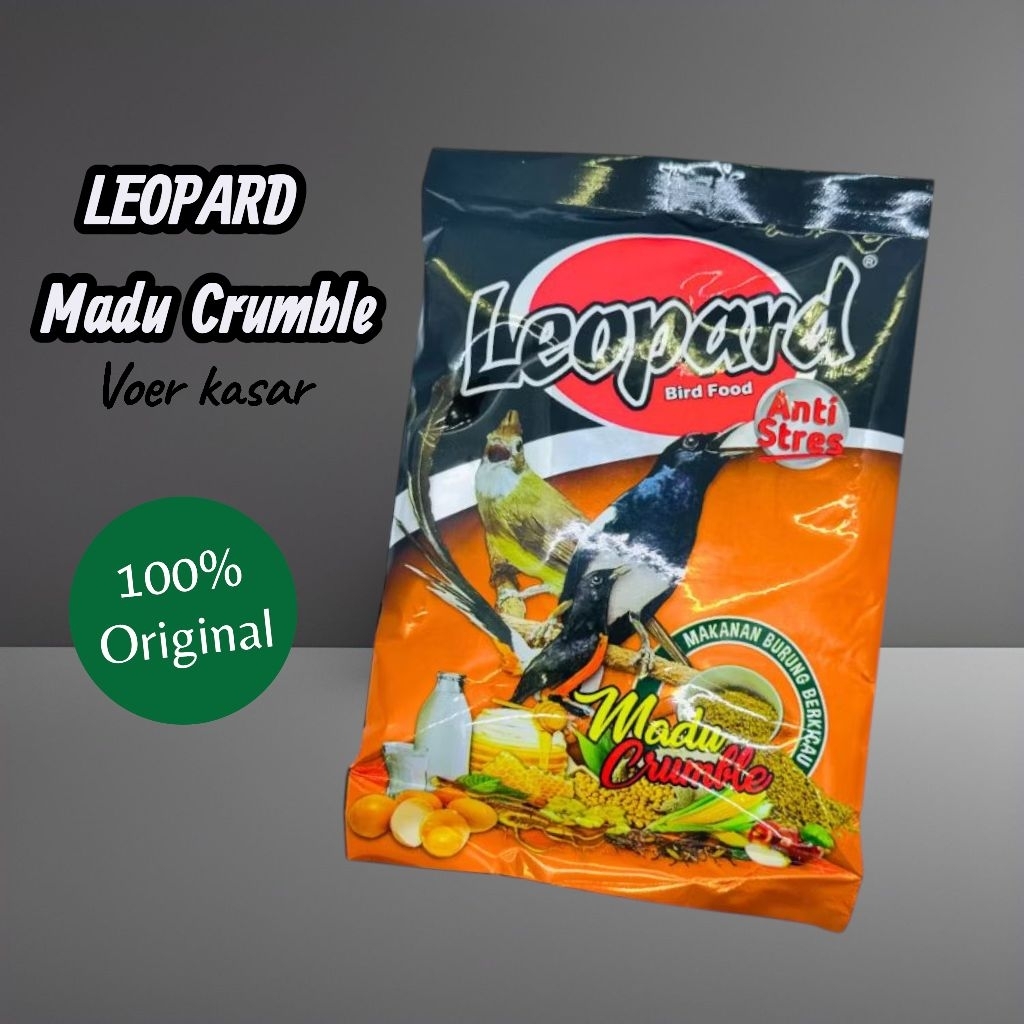 LEOPARD MADU CRUMBLE. Voer kasar Anti Stress