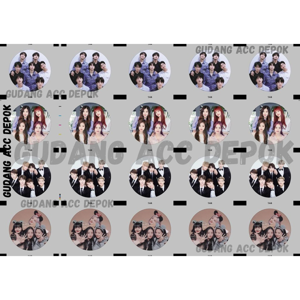 CUP SEALER PLASTIK KOREA BTS BLACKPINK | LID SEAL CUP KOREA | TUTUP SEAL ROLL PRESS ISI -+ 1000 1200