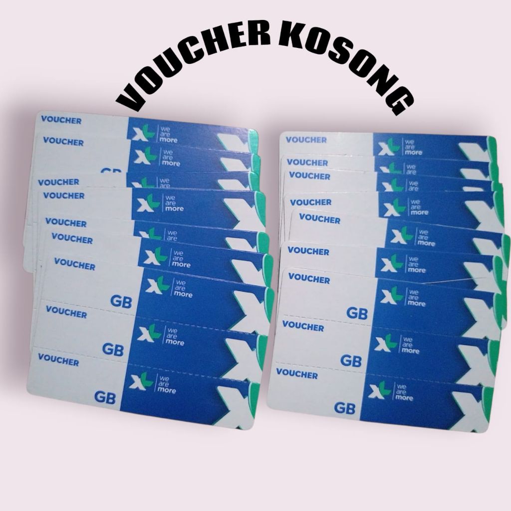 Voucher kosong XL vkosong bahan inject kuota internet murah