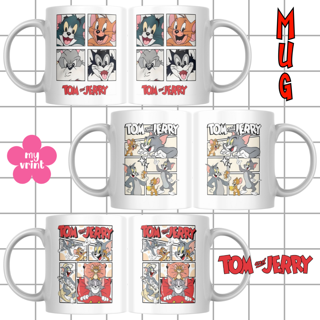 Mug Tom & Jerry / Gelas Tom & Jerry / Cangkir Tom & Jerry