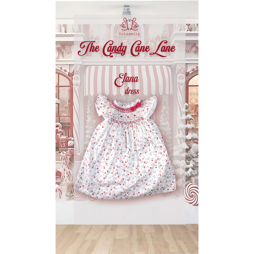 Lulabelle Holiday 2025 - ELANA DRESS  - Hand Smocked and Embroidery
