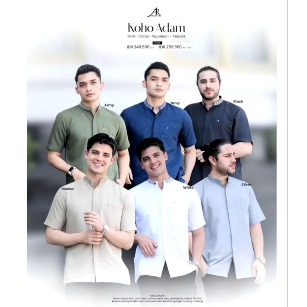 KOKO ADAM LENGAN PENDEK By ARRAFI