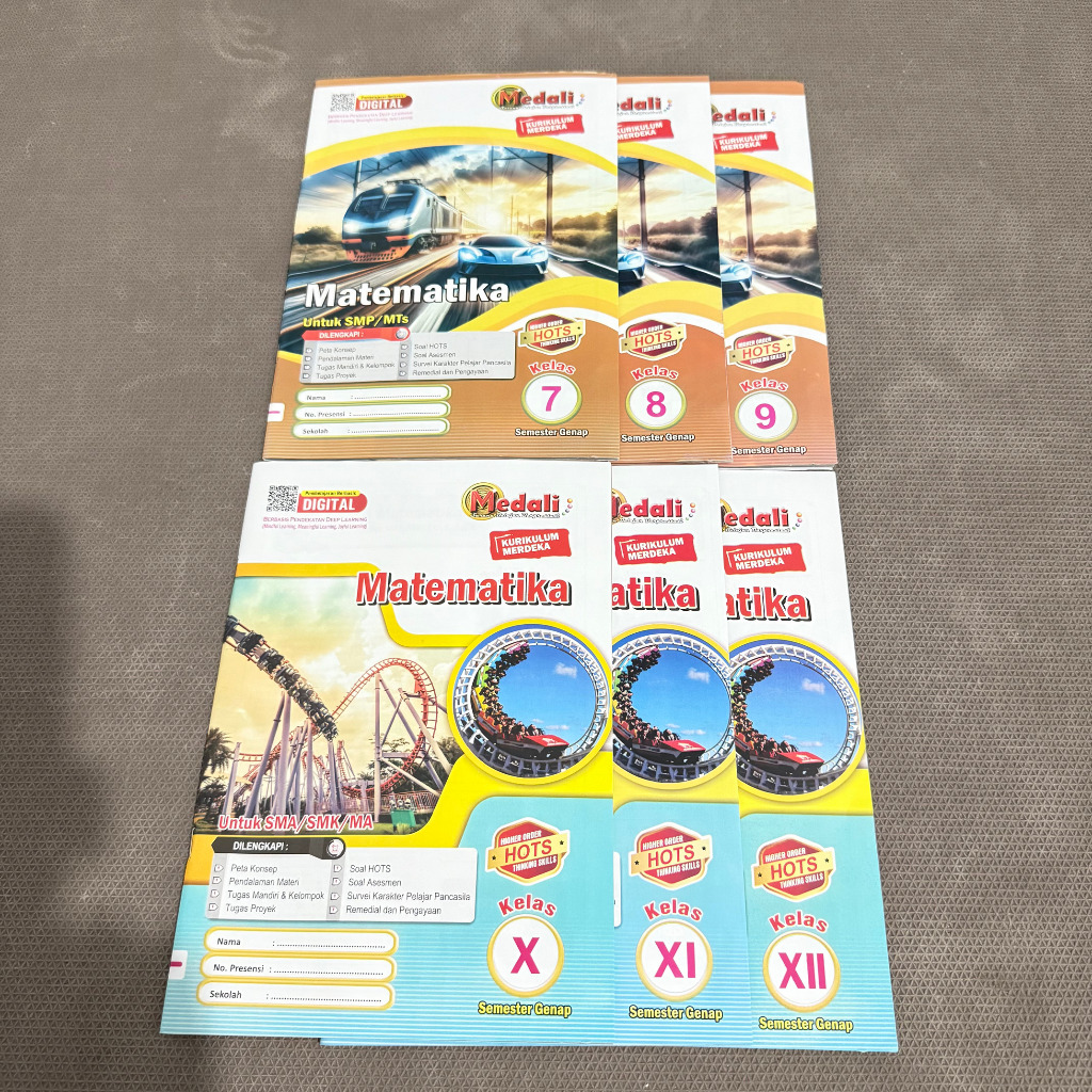 Buku LKS Matematika Kelas 7-12 Semester Genap Kurikulum Merdeka
