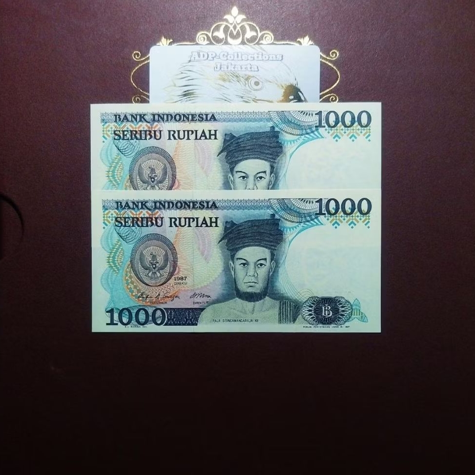 Uang kuno 1000 sisingamangaraja 1987