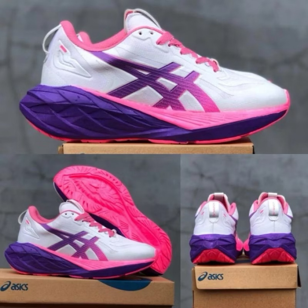 Sepatu Sport Lari Pria Wanita Ringan Nyaman Warna Pink Ungu Ukuran 39