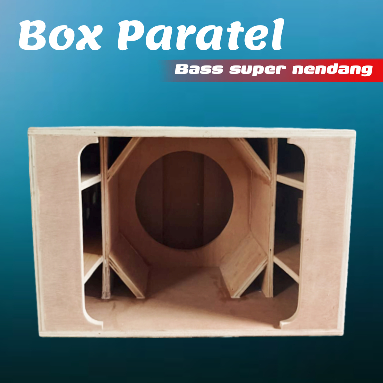 Box Paratel speaker subwoofer 8 inch  bahan 12 mm cocok untuk pelengkap sound miniatur 1set anda