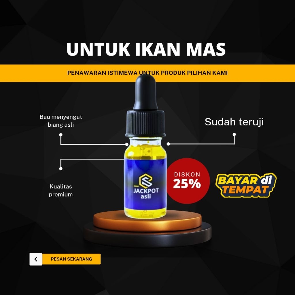 essen ikan mas Galatama dan liaran essen premium