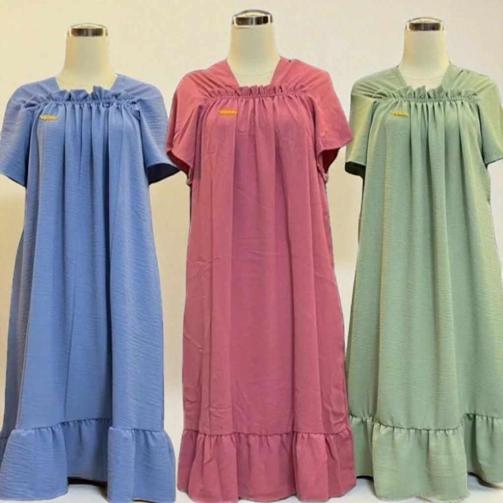 Paket 3pcs 100Ribu Daster Fuji Bahan Crinkle Airflow Premium