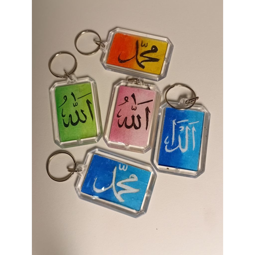 Custom Keychain Aesthetic | Nama / Kaligrafi / Mata / Wajah / Couple