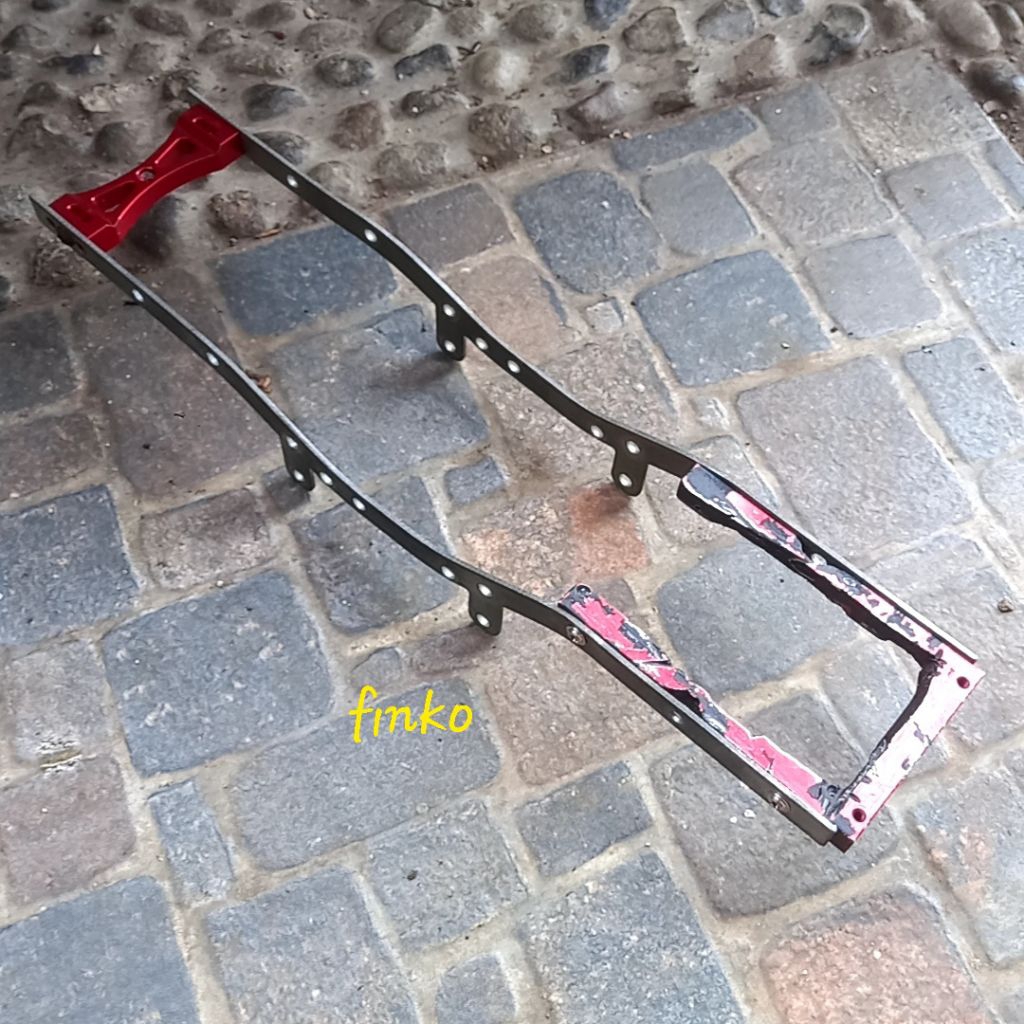 rc part, metal chassis frame wpl + metal beam chassis