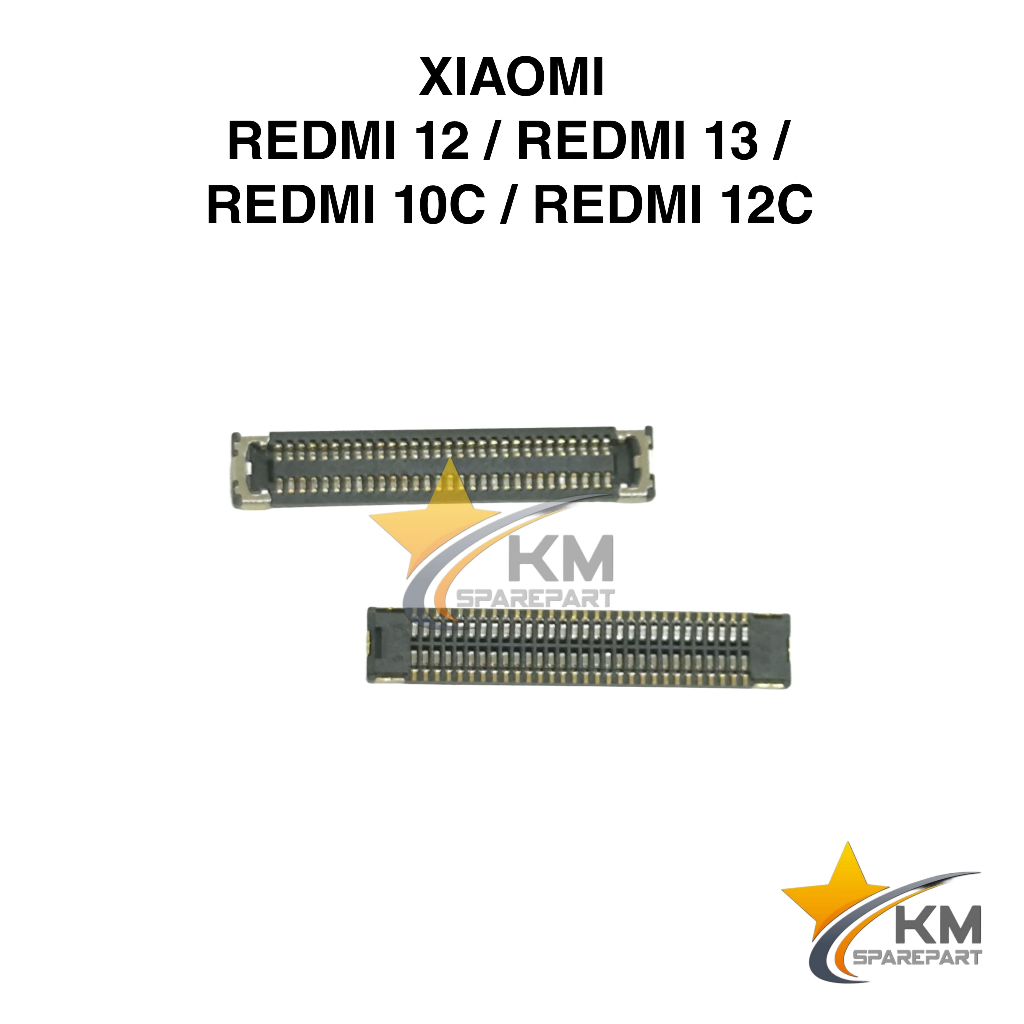 Konektor Lcd Xiaomi Redmi 12 13 10A 10C 12C Soket Connector Fpc Di Board Mesin