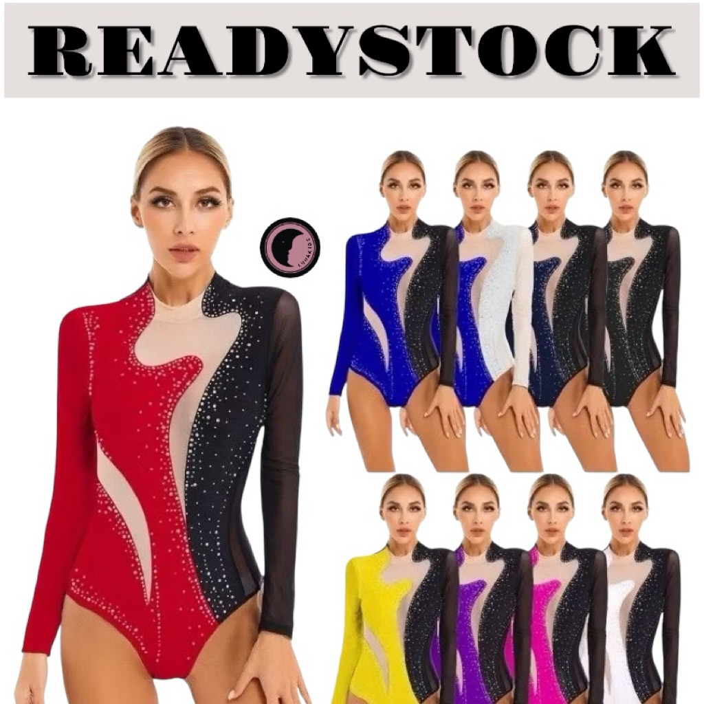 Gymnastic Leotard Dewasa Rhytmic Dance Skate Size Dewasa READYSTOCK