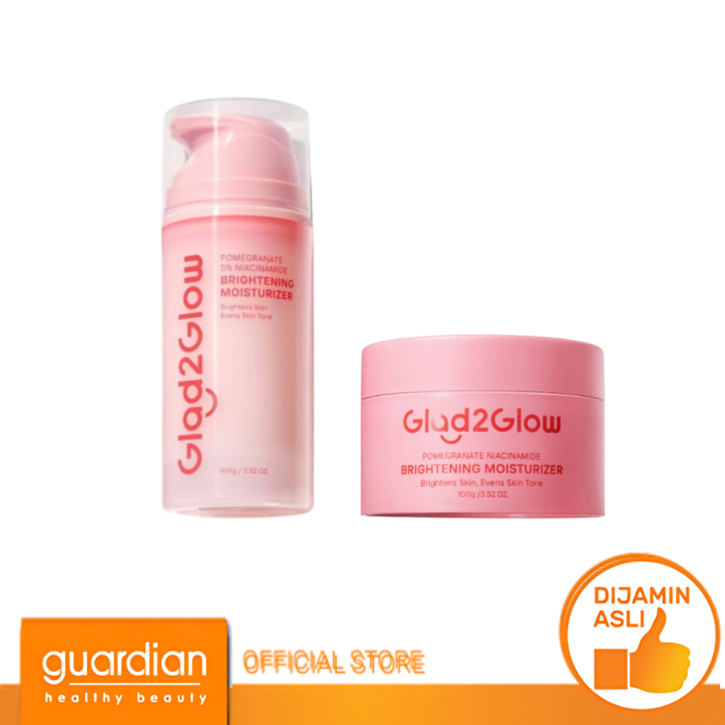 Glad2Glow Pomegranate 5% Niacinamide Brightening Moisturizer Pelembab Wajah