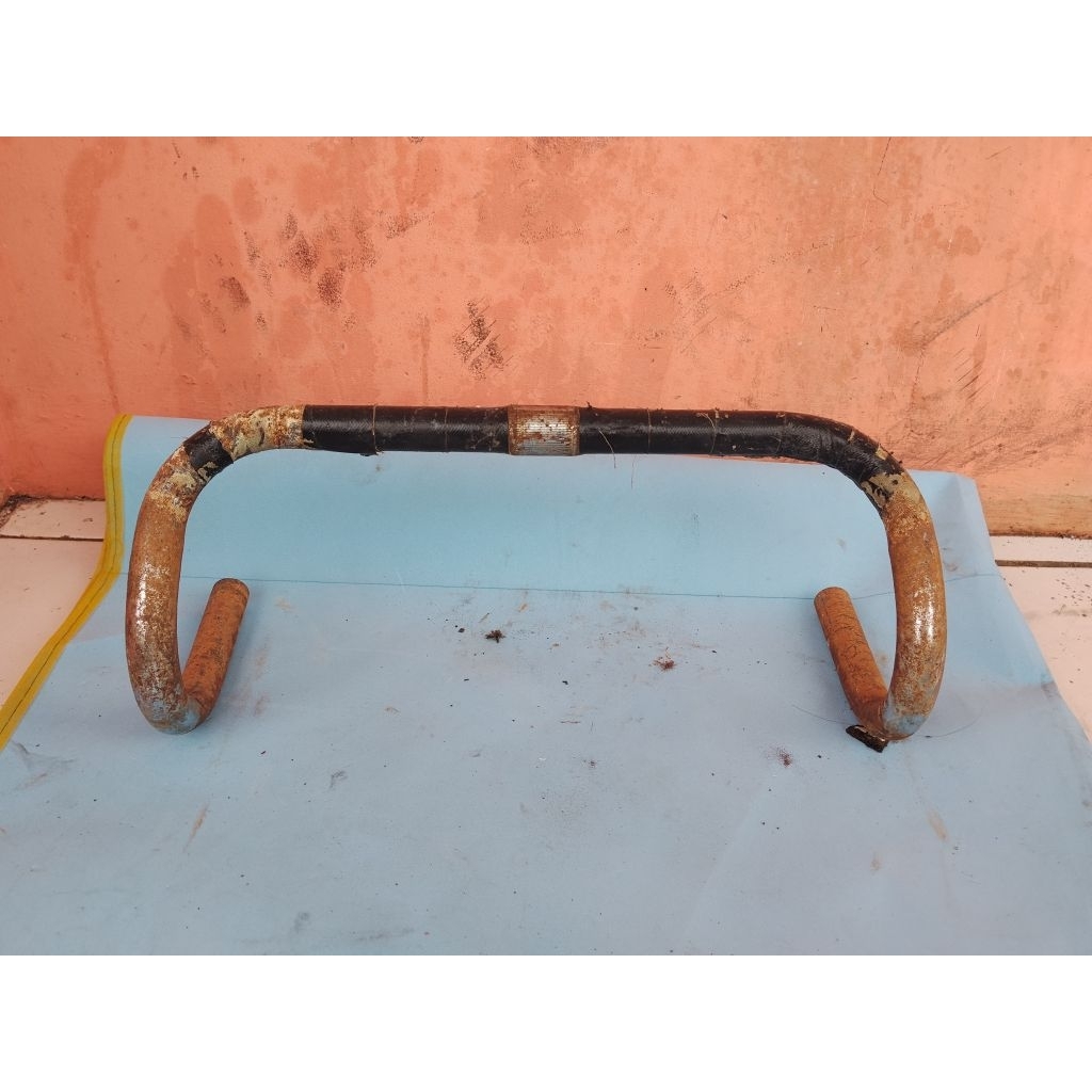 DROPBAR Handlebar Balap Jadul Standar 38 cm besi jadul copotan sepeda balap jadul