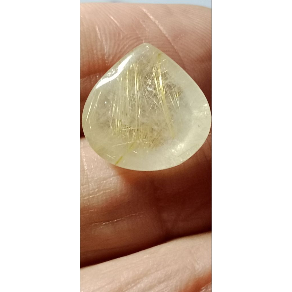 natural kecubung serat rambut emas/ cendana kode : 85