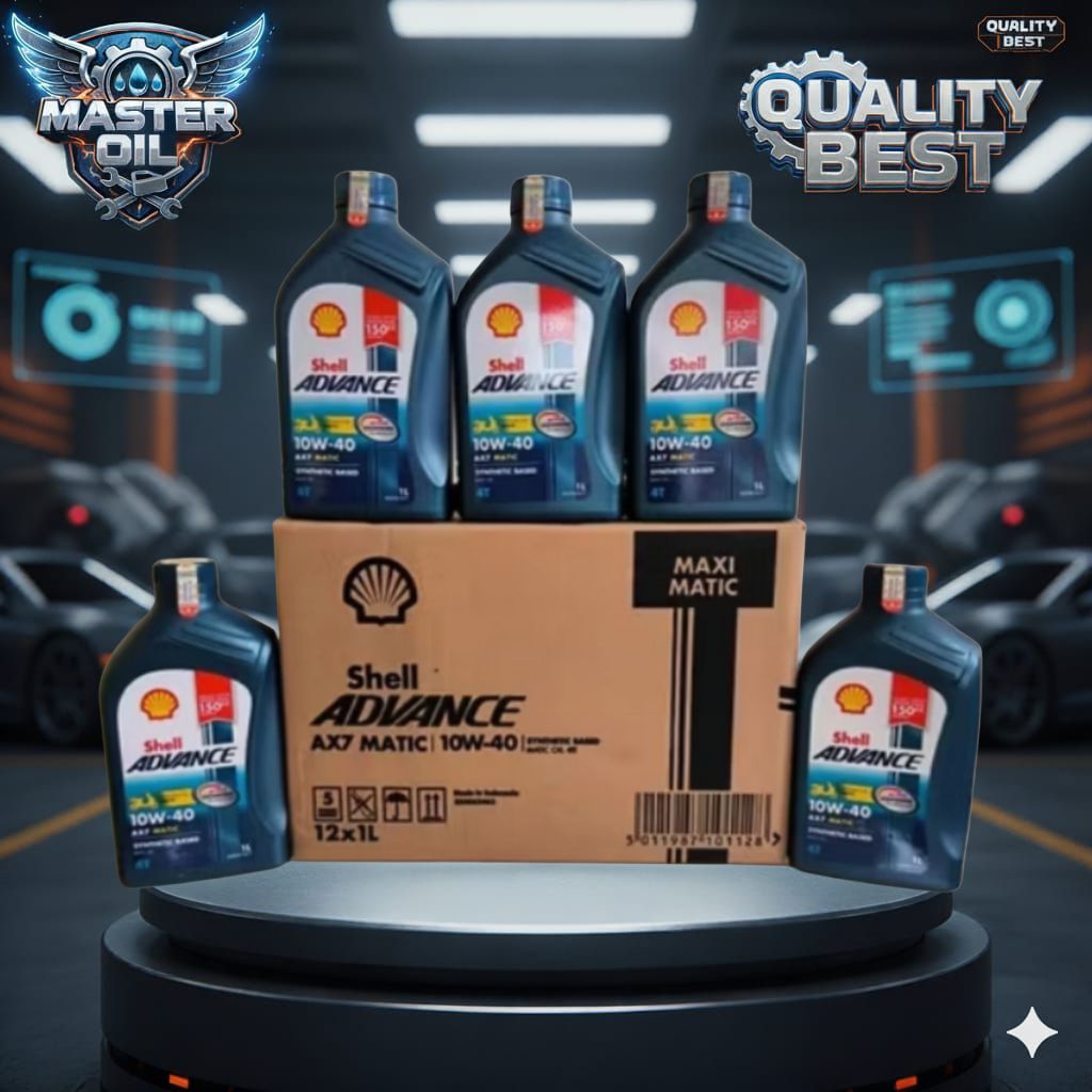 OLI SHELL AX7 MATIC 1L ( 1 DUS ISI 12 ) SAE 10W-40