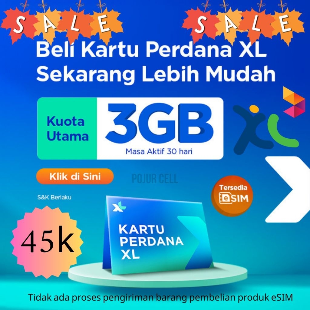 eSIM XL KUOTA UTAMA 3GB