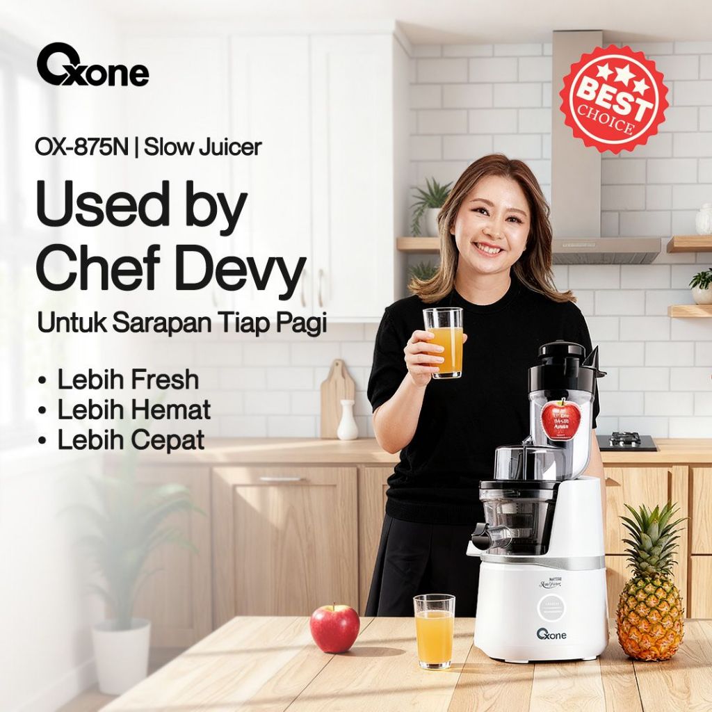 Oxone OX875N Master Slow Juicer | Cold Pressed Juice | Jus Sehat | Healthy Life Style