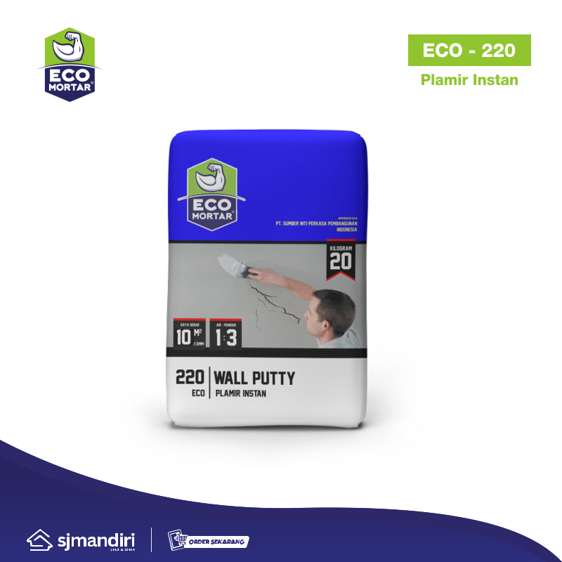 Eco Mortar 220 Plamir Instan Eco 220 Mortar Instan Semen Instan