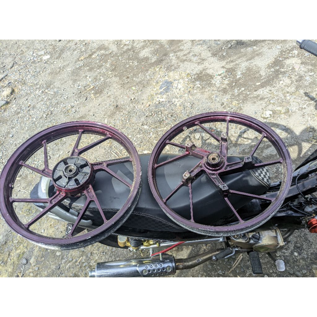 Velg Shogun 125 SP old, Satria F Karbu original ENKEI