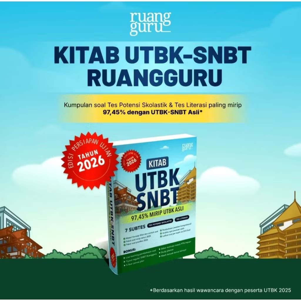 [TOLONG CEK DESKRIPSI] KITAB SNBT RUANGGURU