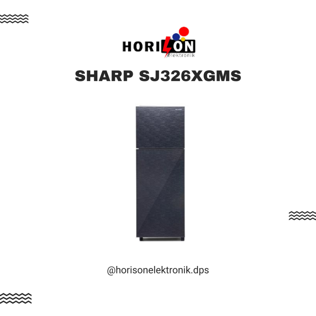 KULKAS 2 PINTU SHARP SJ326XGMS