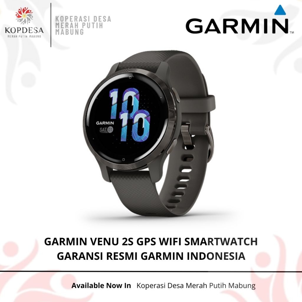 Garmin Venu 2S GPS Wifi Smartwatch - Garansi Resmi Garmin Indonesia