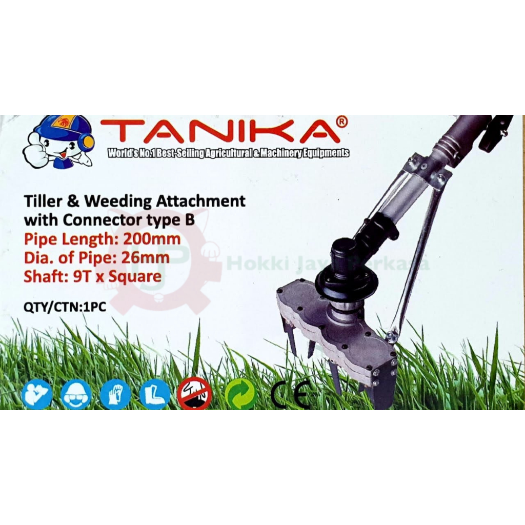 TANIKA Attachment Tiller and Weeding Connector Mesin Potong Rumput Menjadi Alat Penggembur Tanah dan