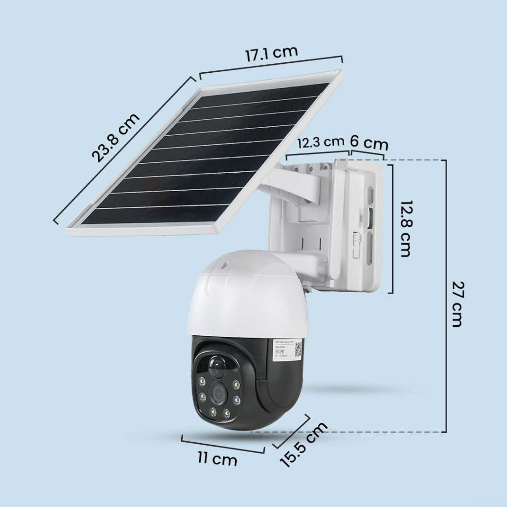 V380 Pro Kamera CCTV WiFi Solar Panel Outdoor Camera HD 1080p IP65 - MVT-1120G-P5 Pro
