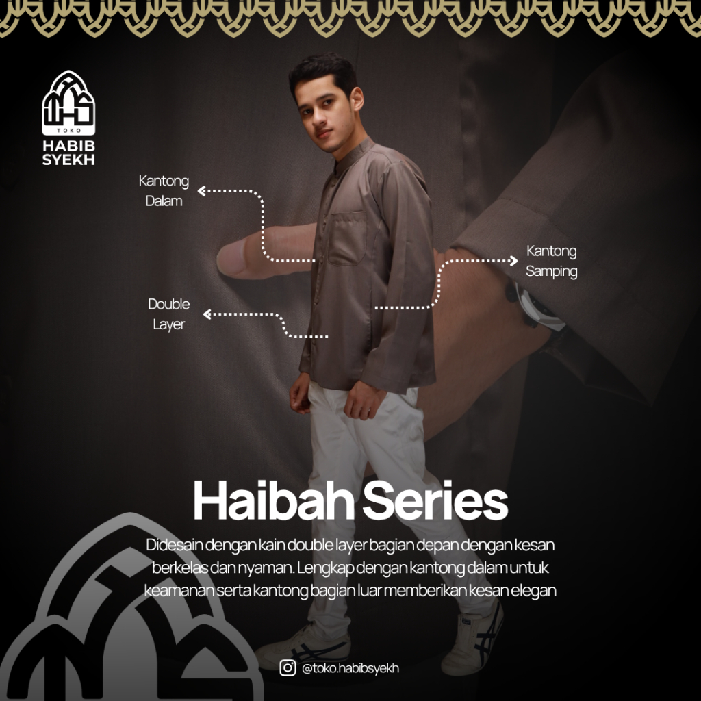 BAJU MUSLIM/BAJU KOKO/BUSANA MUSLIM/BAJU MUSLIM HABIB SYECH/KOKO  PRIA DEWASA